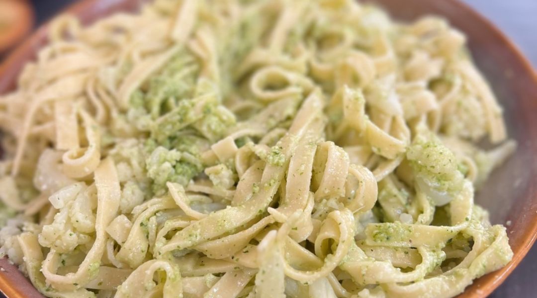 Cauliflower & pesto fettucine Magimix Recipe